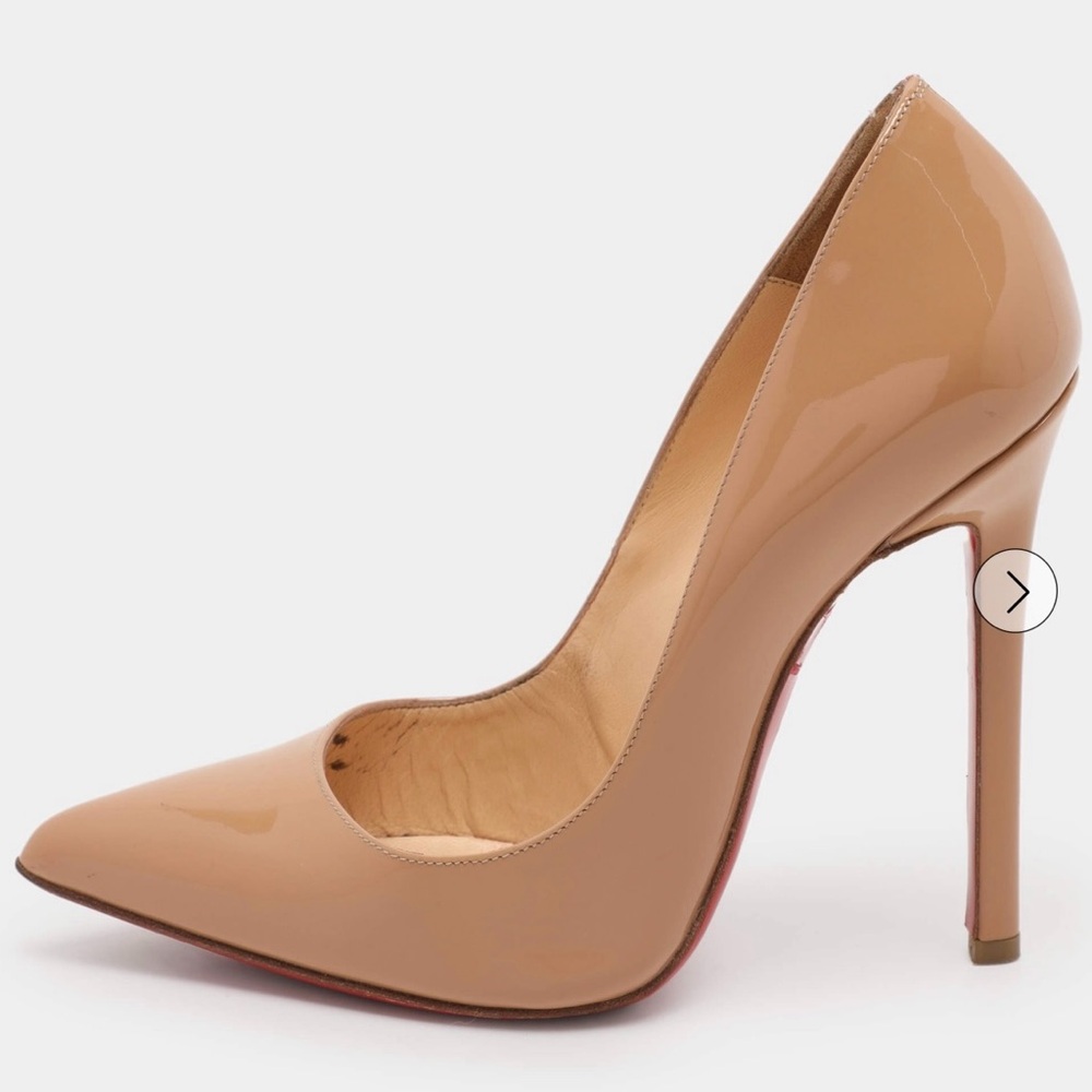 Christian Louboutin Nude Patent Leather Heels
